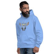 Felpa Stampata Unisex con Cappuccio – Morbida – Design Robot Anni 80-Biiply