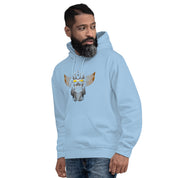 Felpa Stampata Unisex con Cappuccio – Morbida – Design Robot Anni 80-Biiply