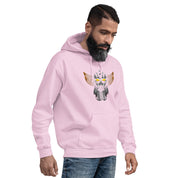 Felpa Stampata Unisex con Cappuccio – Morbida – Design Robot Anni 80-Biiply