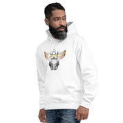 Felpa Stampata Unisex con Cappuccio – Morbida – Design Robot Anni 80-Biiply