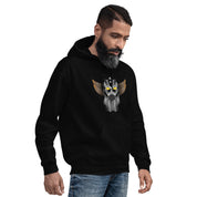 Felpa Stampata Unisex con Cappuccio – Morbida – Design Robot Anni 80-Biiply
