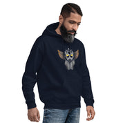 Felpa Stampata Unisex con Cappuccio – Morbida – Design Robot Anni 80-Biiply