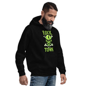 Felpa Stampata Unisex con Cappuccio – Morbida – Design Rock Town-Biiply