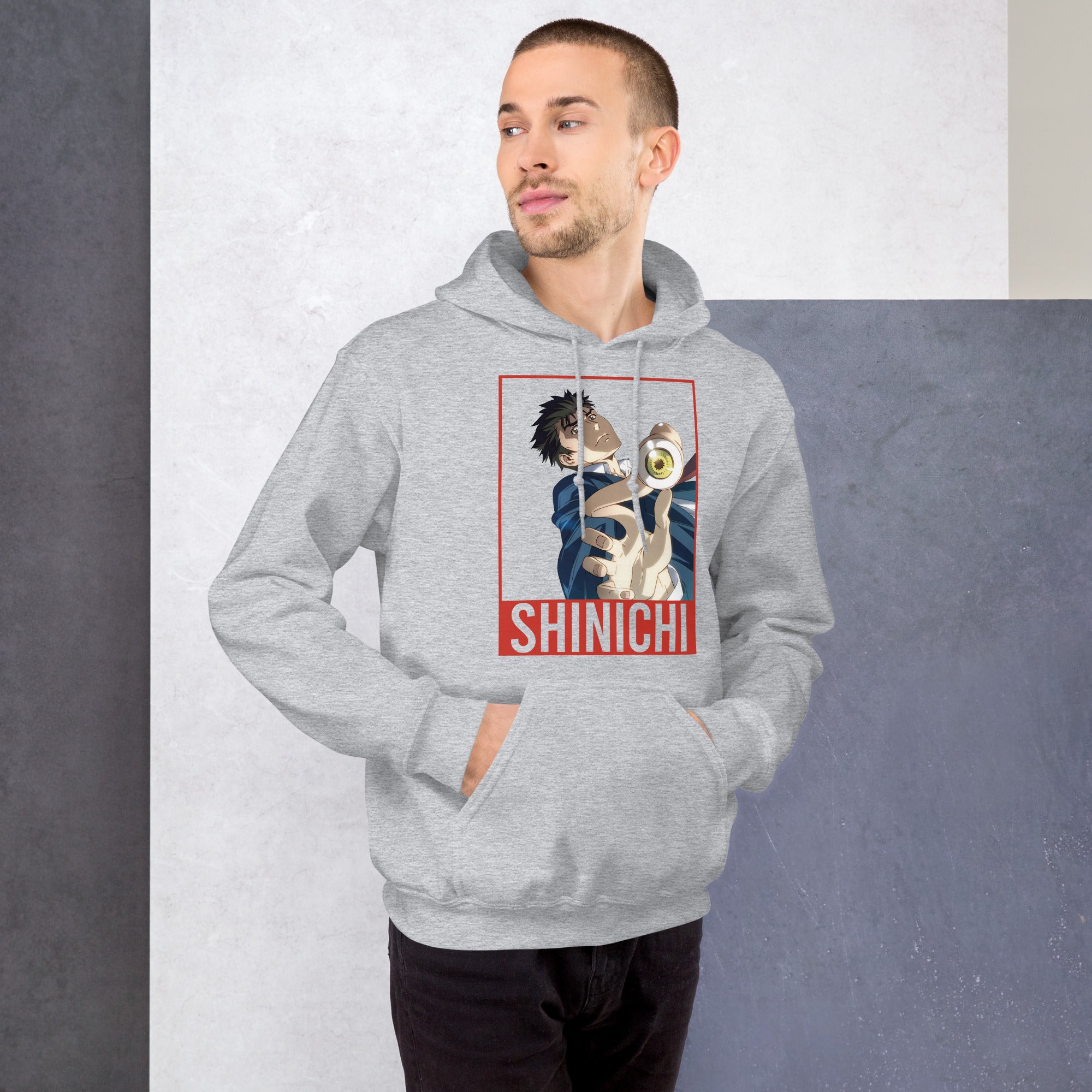 Felpa Stampata Unisex con Cappuccio – Morbida – Design Shinichi-Biiply