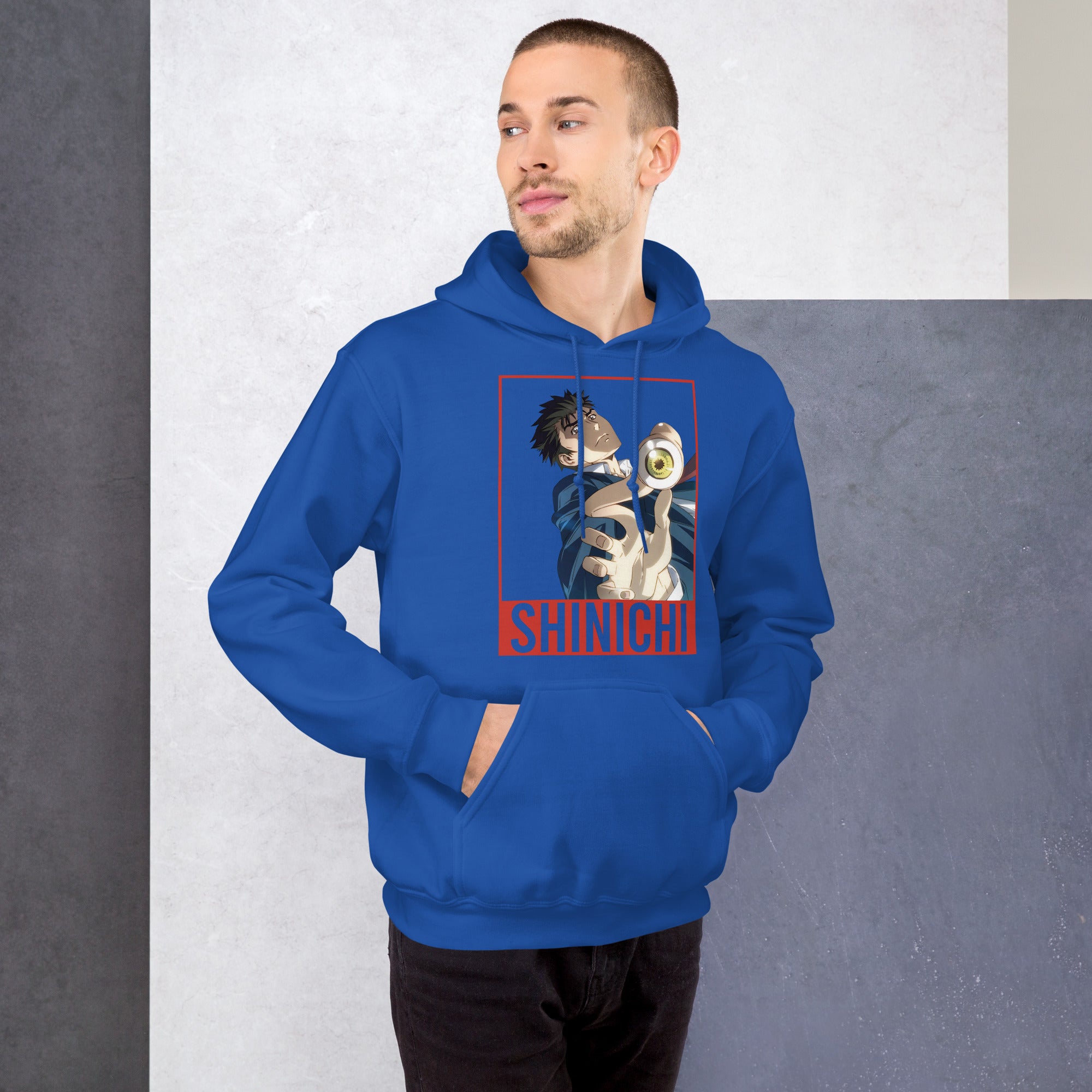 Felpa Stampata Unisex con Cappuccio – Morbida – Design Shinichi-Biiply
