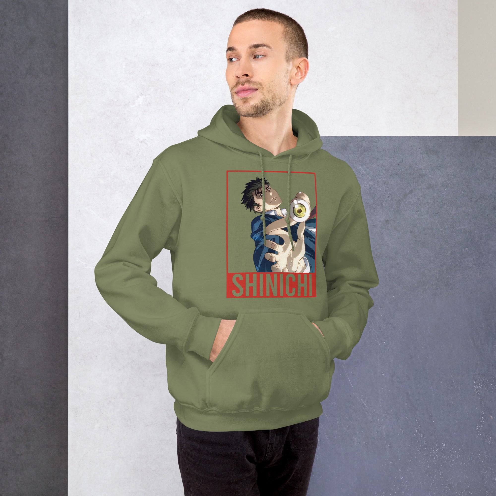 Felpa Stampata Unisex con Cappuccio – Morbida – Design Shinichi-Biiply