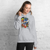 Felpa Stampata Unisex con Cappuccio – Morbida – Design Sonic-Biiply