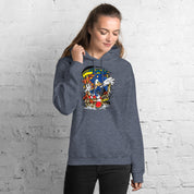 Felpa Stampata Unisex con Cappuccio – Morbida – Design Sonic-Biiply