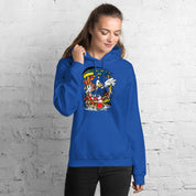 Felpa Stampata Unisex con Cappuccio – Morbida – Design Sonic-Biiply