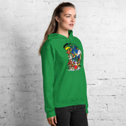 Felpa Stampata Unisex con Cappuccio – Morbida – Design Sonic-Biiply