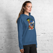 Felpa Stampata Unisex con Cappuccio – Morbida – Design Sonic-Biiply