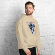 Felpa Stampata Unisex con Cappuccio – Morbida – Design Space Ice cream-Biiply