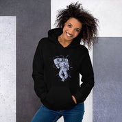 Felpa Stampata Unisex con Cappuccio – Morbida – Design Space Music-Biiply