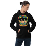 Sudadera Estampada Unisex con Capucha – Suave – Diseño Super Gym Bros