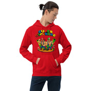 Felpa Stampata Unisex con Cappuccio – Morbida – Design Super Gym Bros-Biiply
