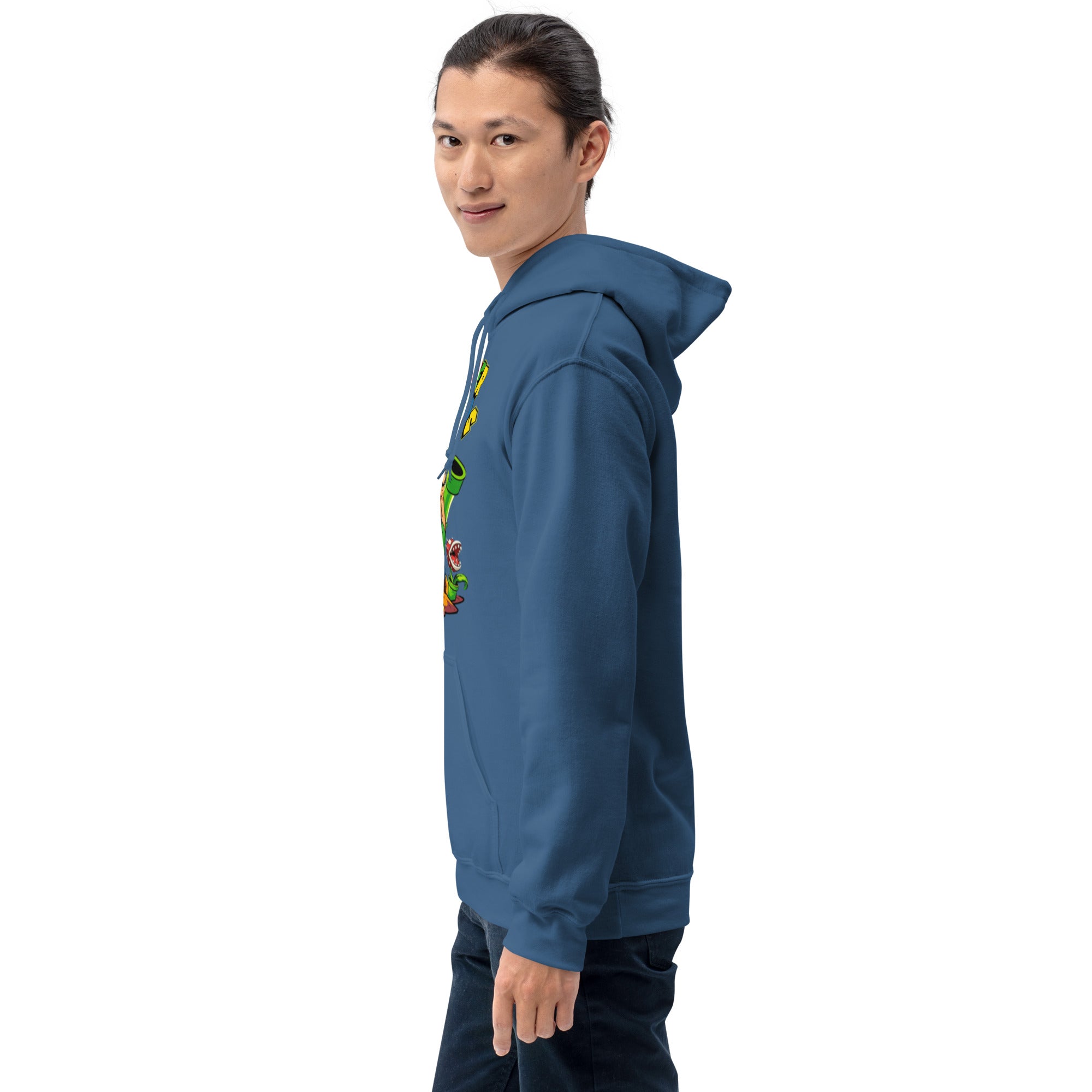 Felpa Stampata Unisex con Cappuccio – Morbida – Design Super Gym Bros-Biiply