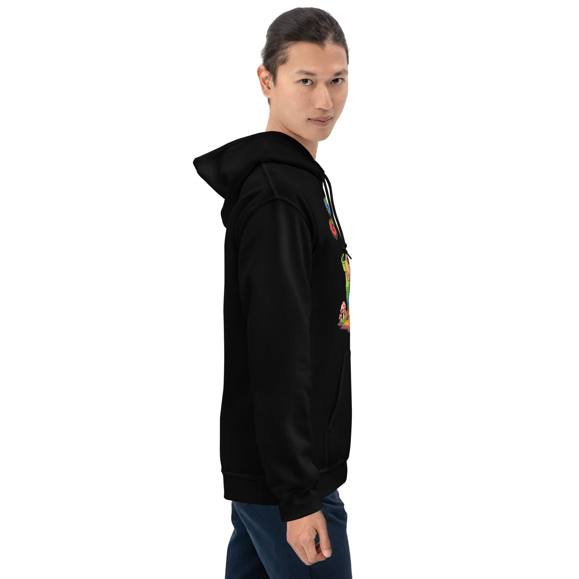 Felpa Stampata Unisex con Cappuccio – Morbida – Design Super Gym Bros-Biiply