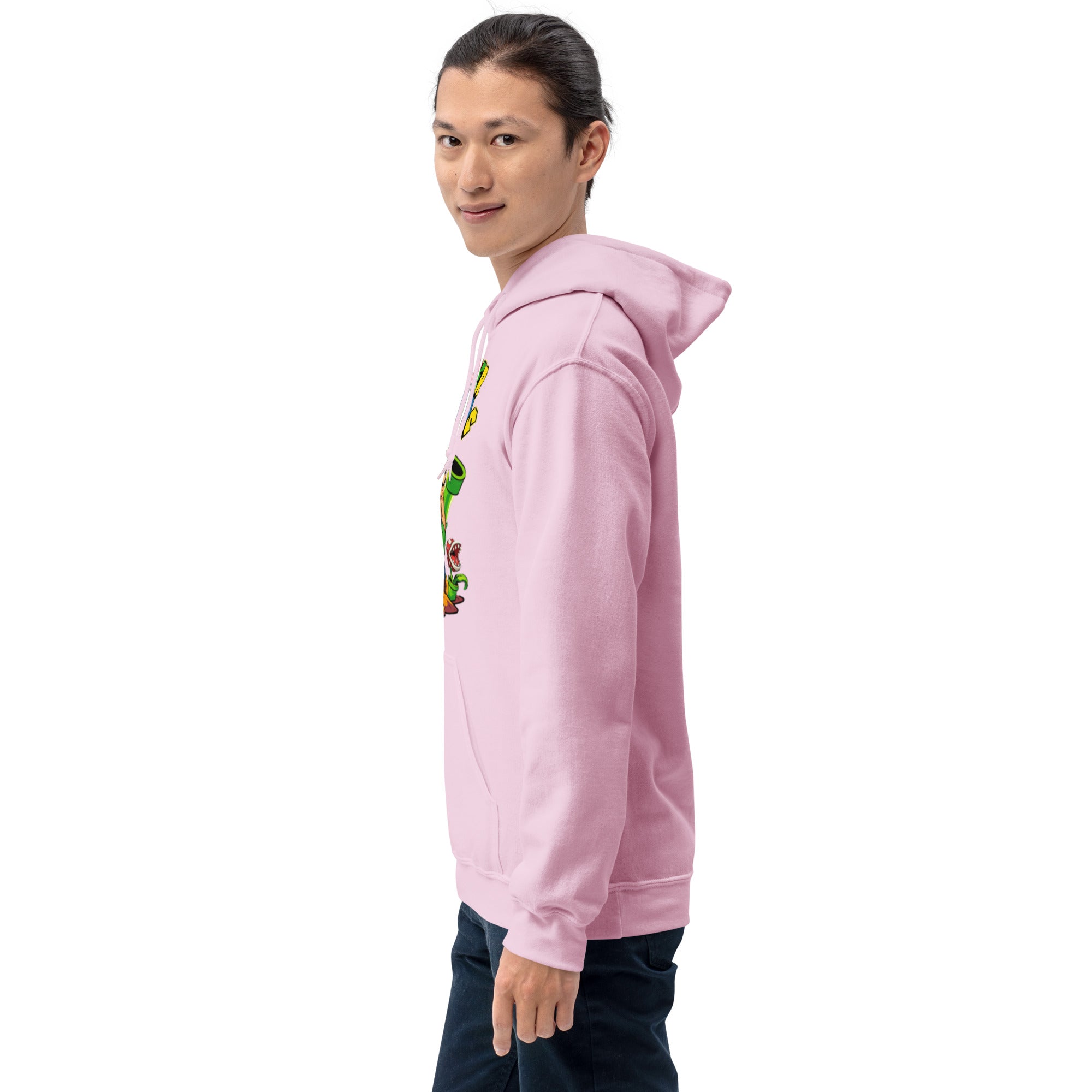 Felpa Stampata Unisex con Cappuccio – Morbida – Design Super Gym Bros-Biiply