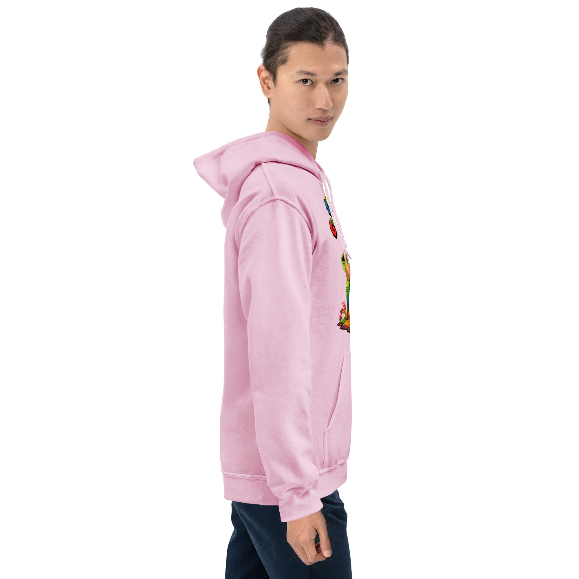 Felpa Stampata Unisex con Cappuccio – Morbida – Design Super Gym Bros-Biiply