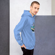 Felpa Stampata Unisex con Cappuccio – Morbida – Design Surfing Paradise-Biiply