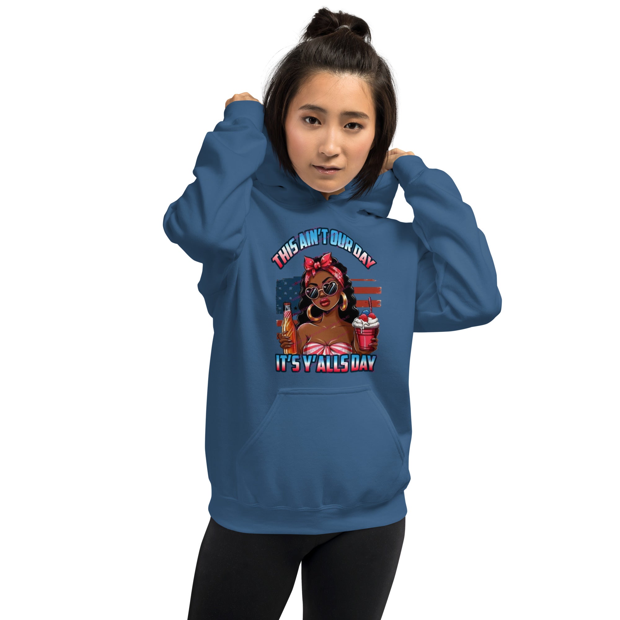Felpa Stampata Unisex con Cappuccio – Morbida – Design This Ain't our Day-Biiply