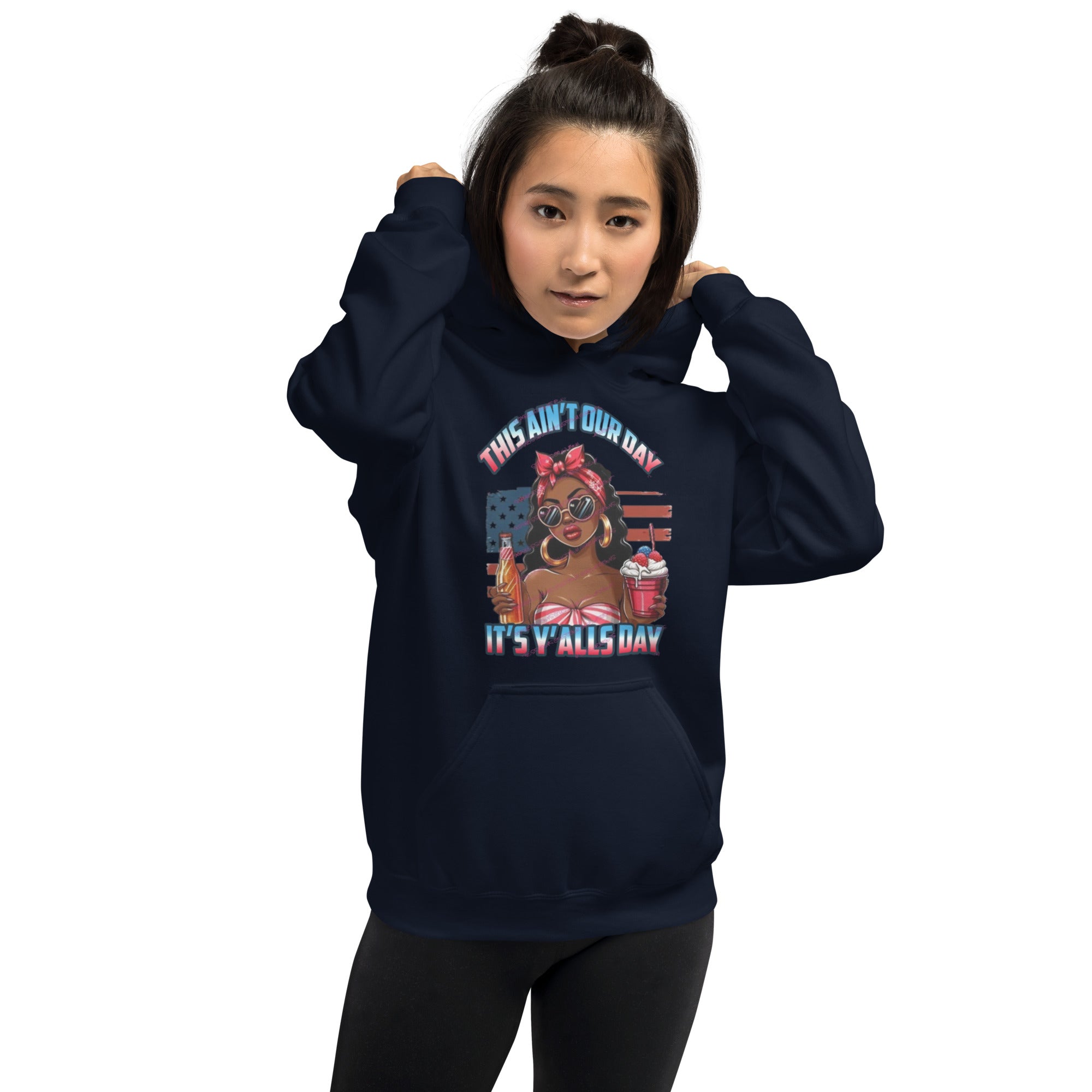 Felpa Stampata Unisex con Cappuccio – Morbida – Design This Ain't our Day-Biiply