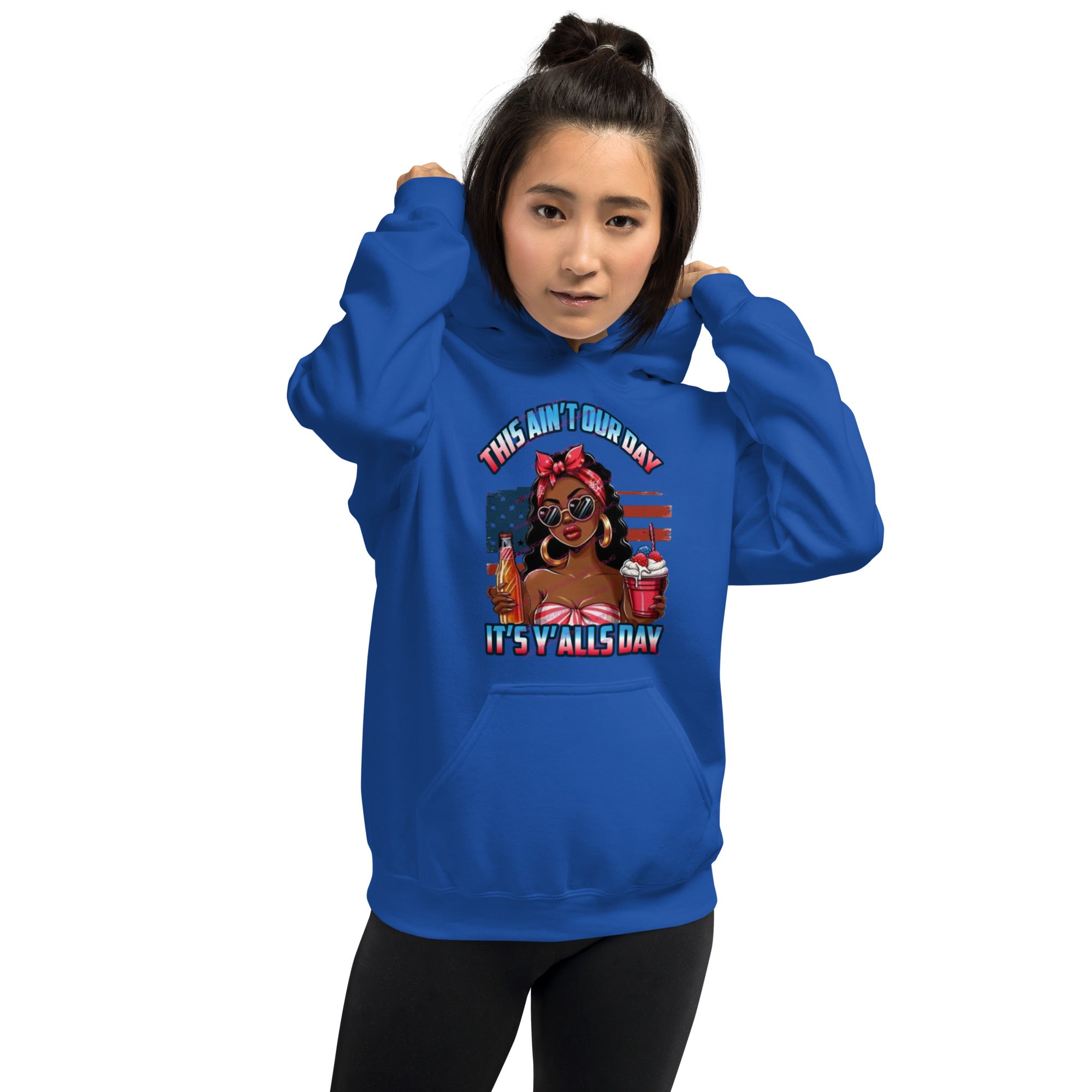 Felpa Stampata Unisex con Cappuccio – Morbida – Design This Ain't our Day-Biiply