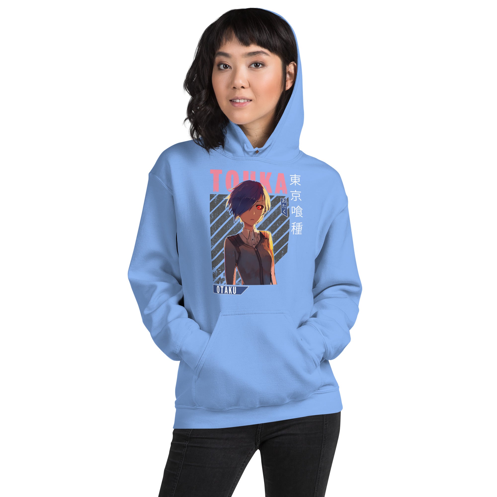 Felpa Stampata Unisex con Cappuccio – Morbida – Design Touka-Biiply