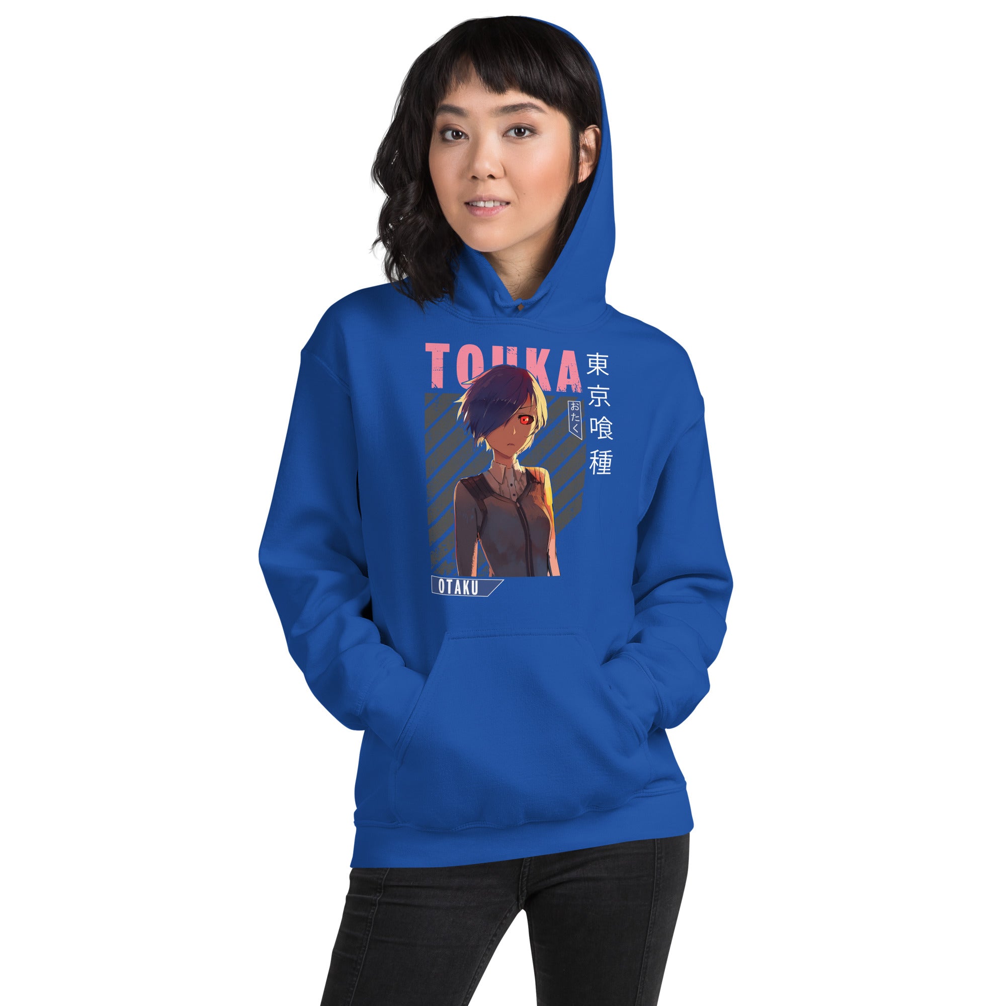 Felpa Stampata Unisex con Cappuccio – Morbida – Design Touka-Biiply