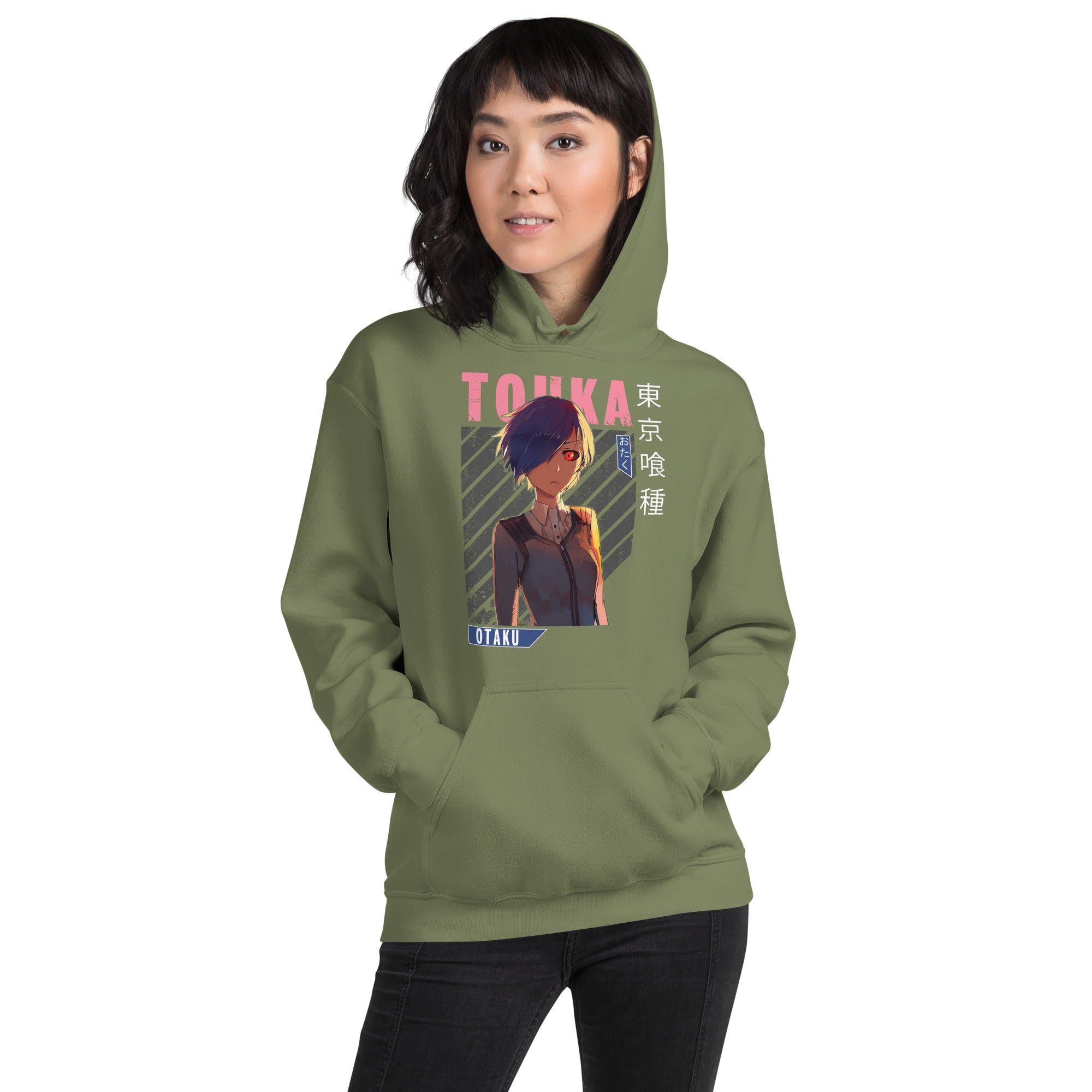 Felpa Stampata Unisex con Cappuccio – Morbida – Design Touka-Biiply