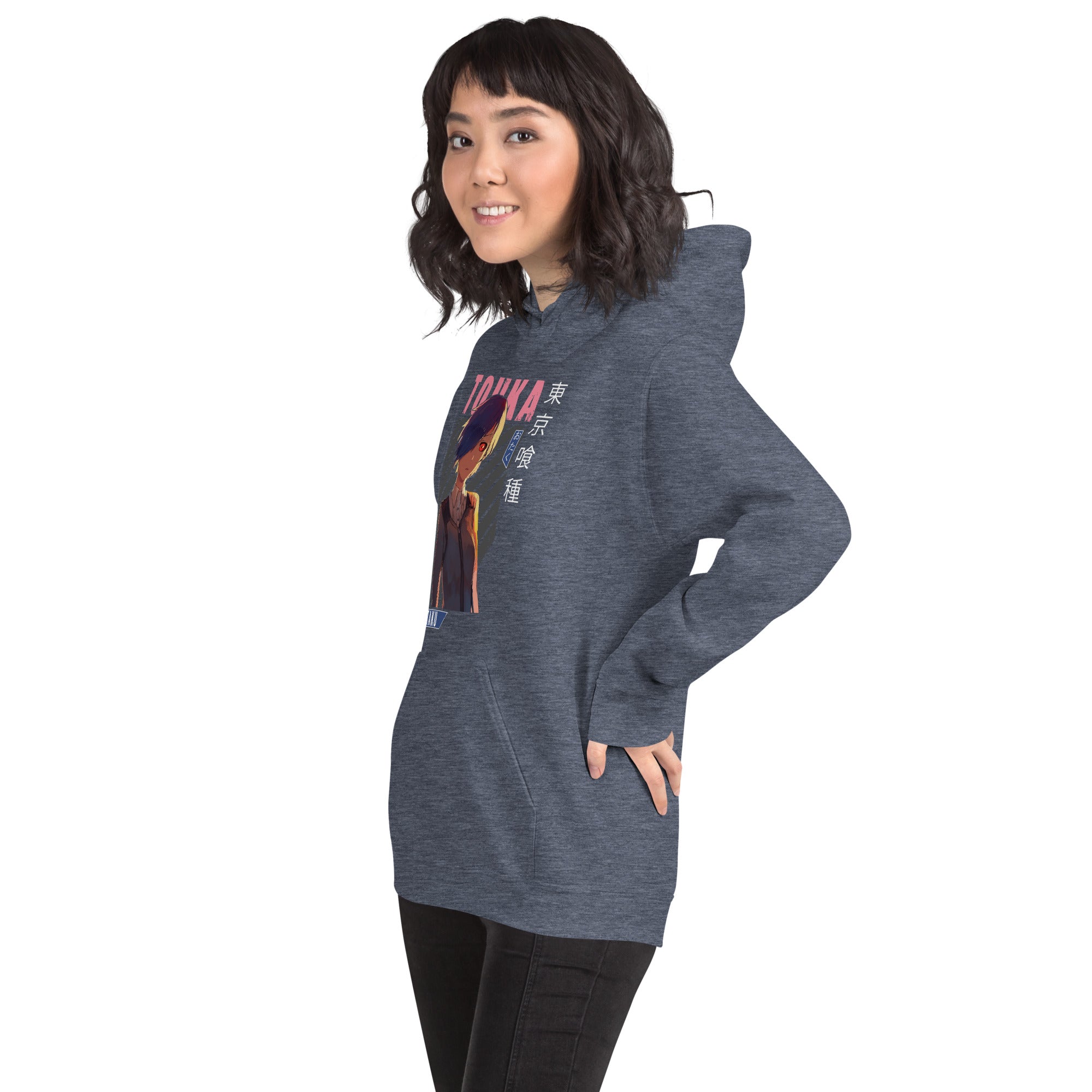 Felpa Stampata Unisex con Cappuccio – Morbida – Design Touka-Biiply
