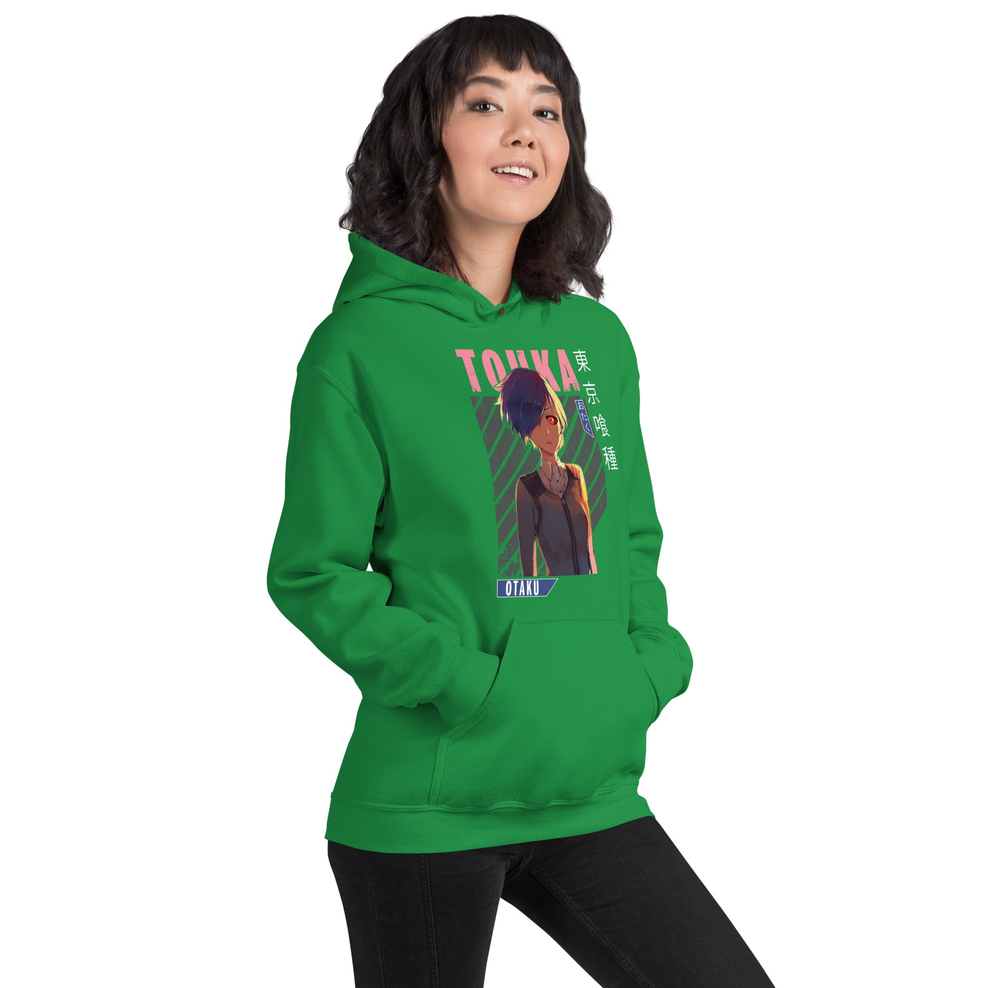 Felpa Stampata Unisex con Cappuccio – Morbida – Design Touka-Biiply