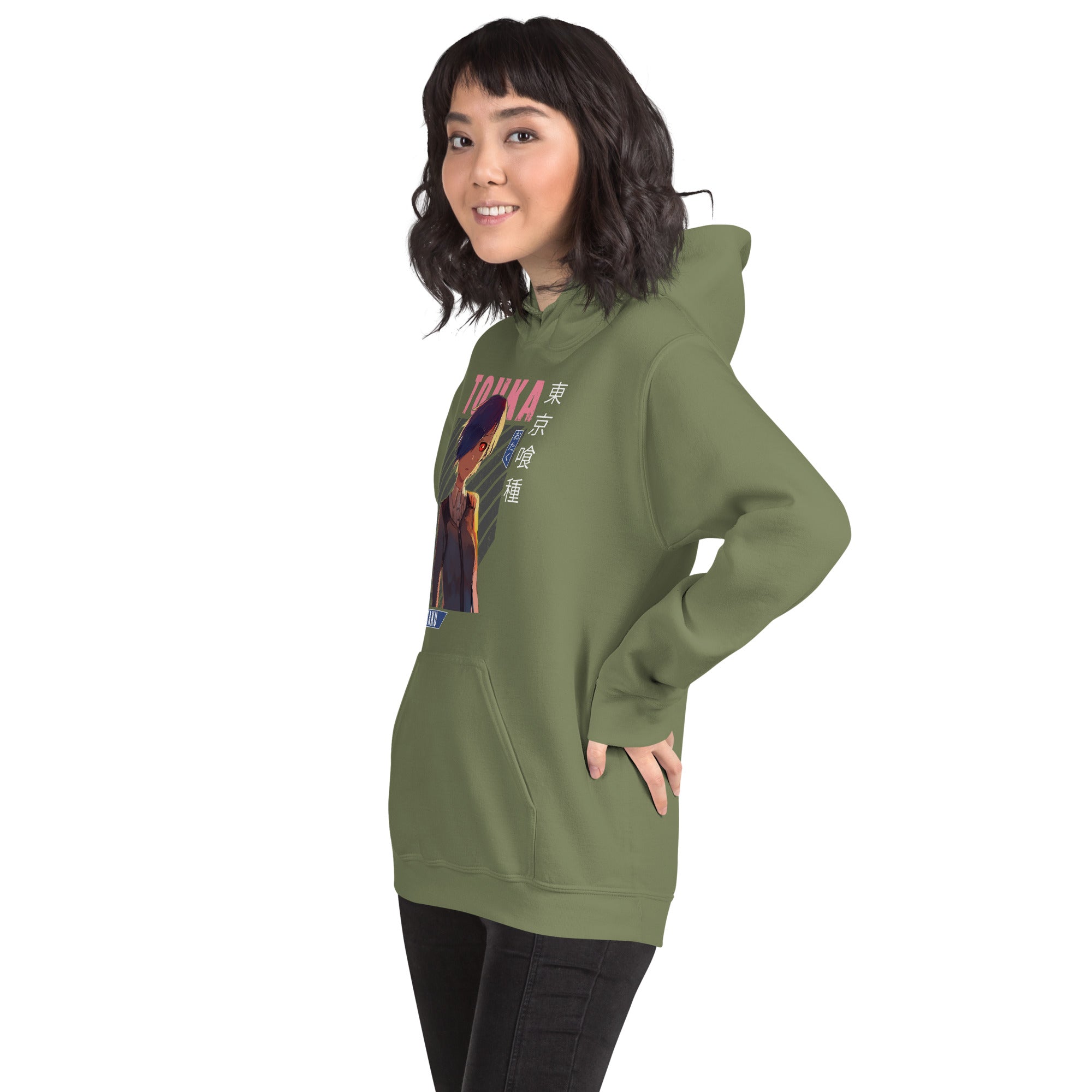 Felpa Stampata Unisex con Cappuccio – Morbida – Design Touka-Biiply