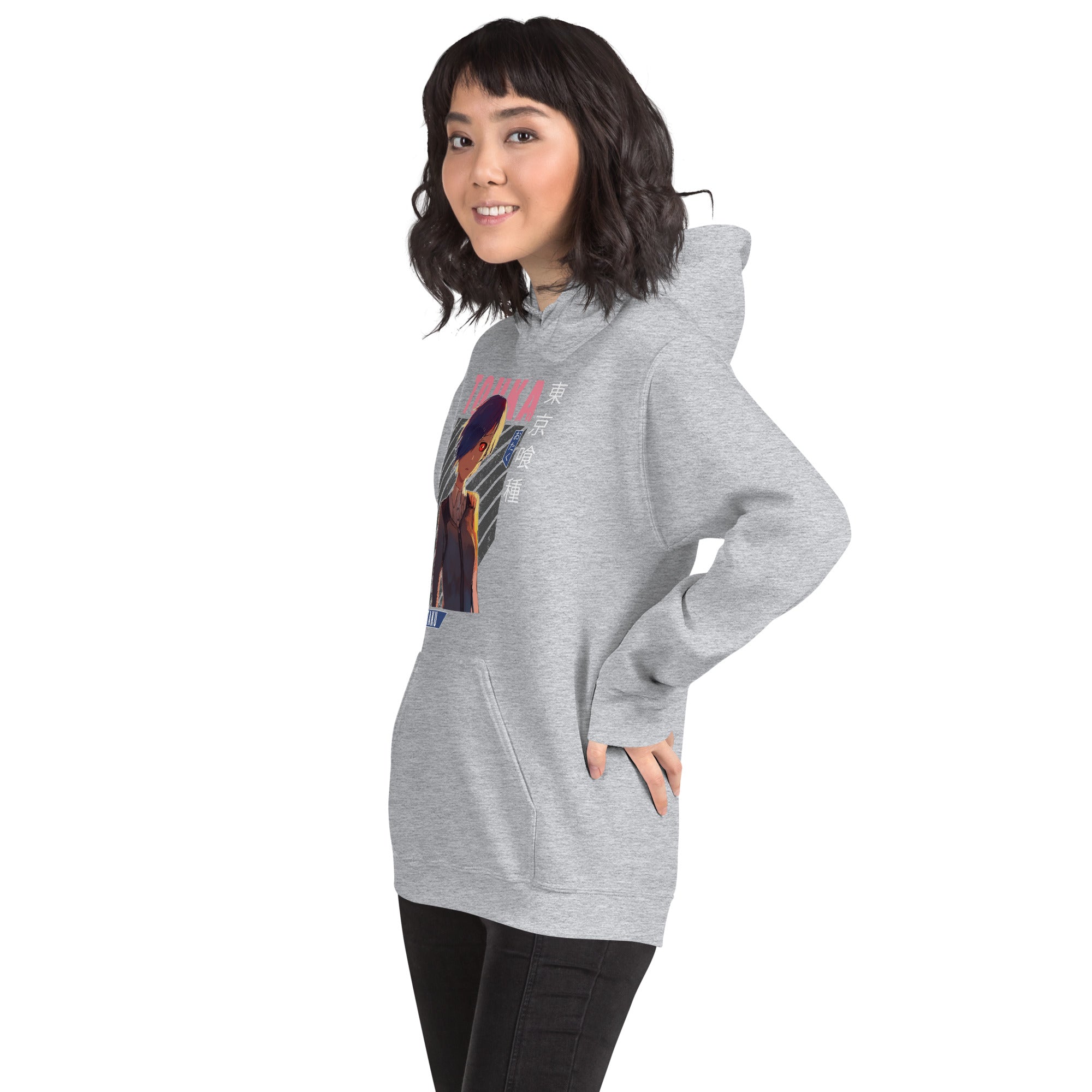 Felpa Stampata Unisex con Cappuccio – Morbida – Design Touka-Biiply