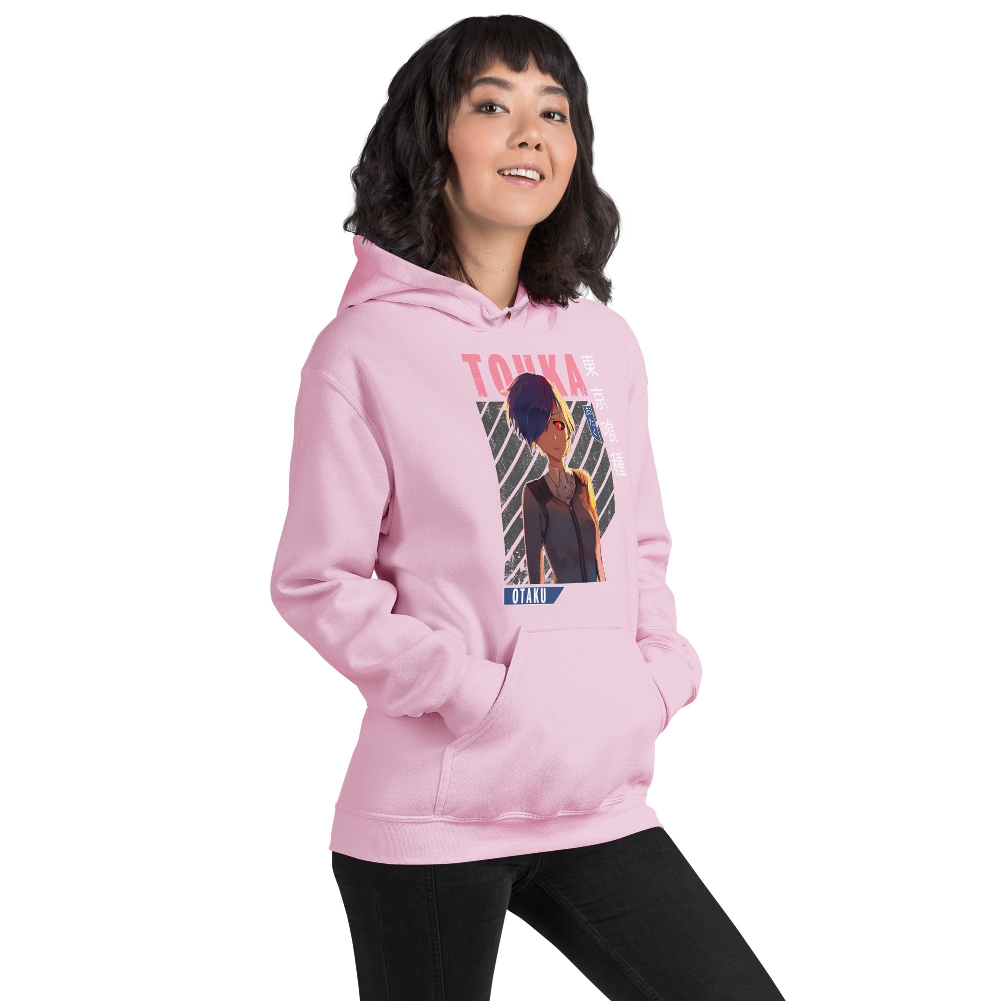 Felpa Stampata Unisex con Cappuccio – Morbida – Design Touka-Biiply