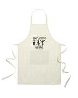 Grembiule in Cotone Riciclato – Sostenibile e Pratico – Cucina e Lavoro – Design Ricamato Today's workout and repeat