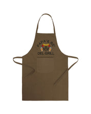 Grembiule in Cotone Riciclato o Poliestere e Cotone – Sostenibile e Pratico – Cucina e Lavoro – Design Ricamato Con scritta Papà il re del grill-Biiply