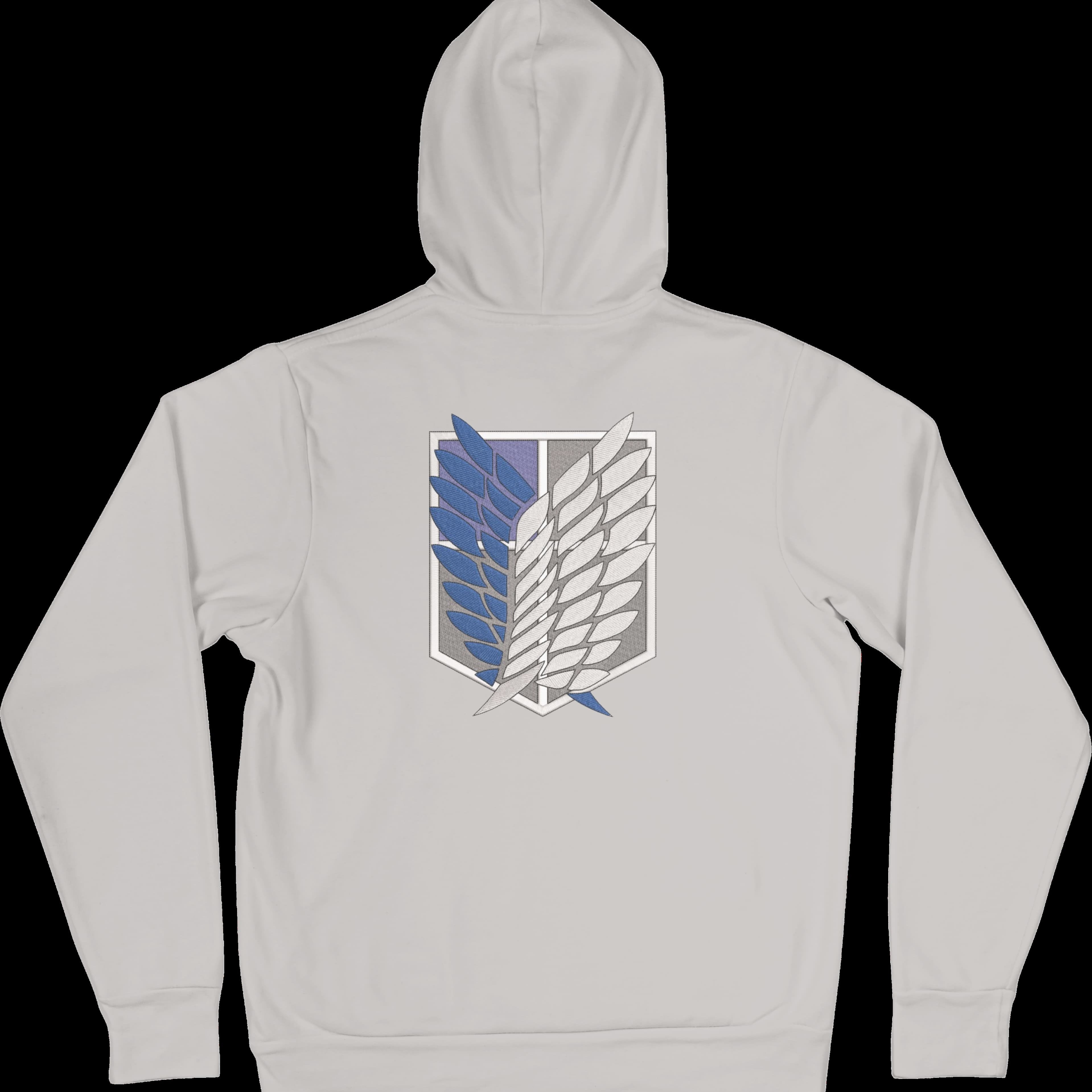 Felpa Ricamata Posteriormente Unisex – Morbida con Cappuccio e Tasca Frontale – Stile Streetwear – Ali Della Liberta