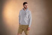 Sudadera con capucha unisex bordada – Suave y cómoda – Diseño Wine is my therapy