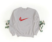 Felpa Ricamata Unisex – Morbida – Stile Streetwear – Swoosh Fire