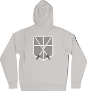 Felpa Ricamata Posteriormente Unisex – Morbida con Cappuccio e Tasca Frontale – Stile Streetwear – Corpo Addestramento Cadetti