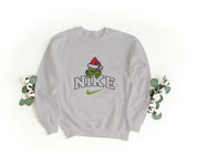 Felpa Ricamata Unisex – Morbida – Stile Streetwear – Nike Grinch Face