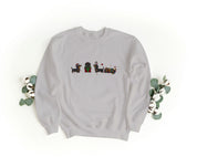 Felpa Ricamata Unisex – Morbida – Stile Streetwear – Bassotti Natalizi