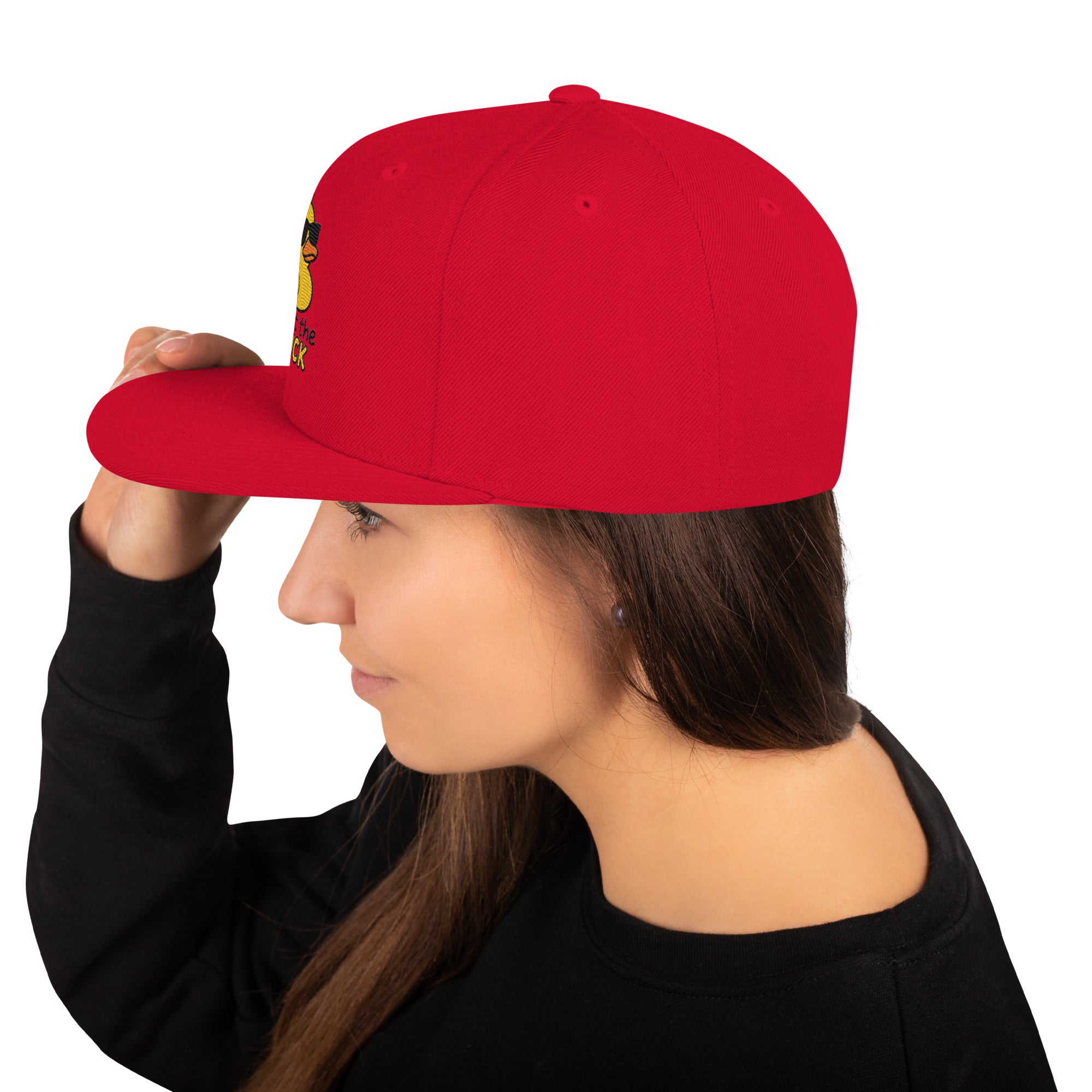 Foto di - Cappellino Ricamato unisex - Snapback regolabile - What Duck-Ricamati-Biiply