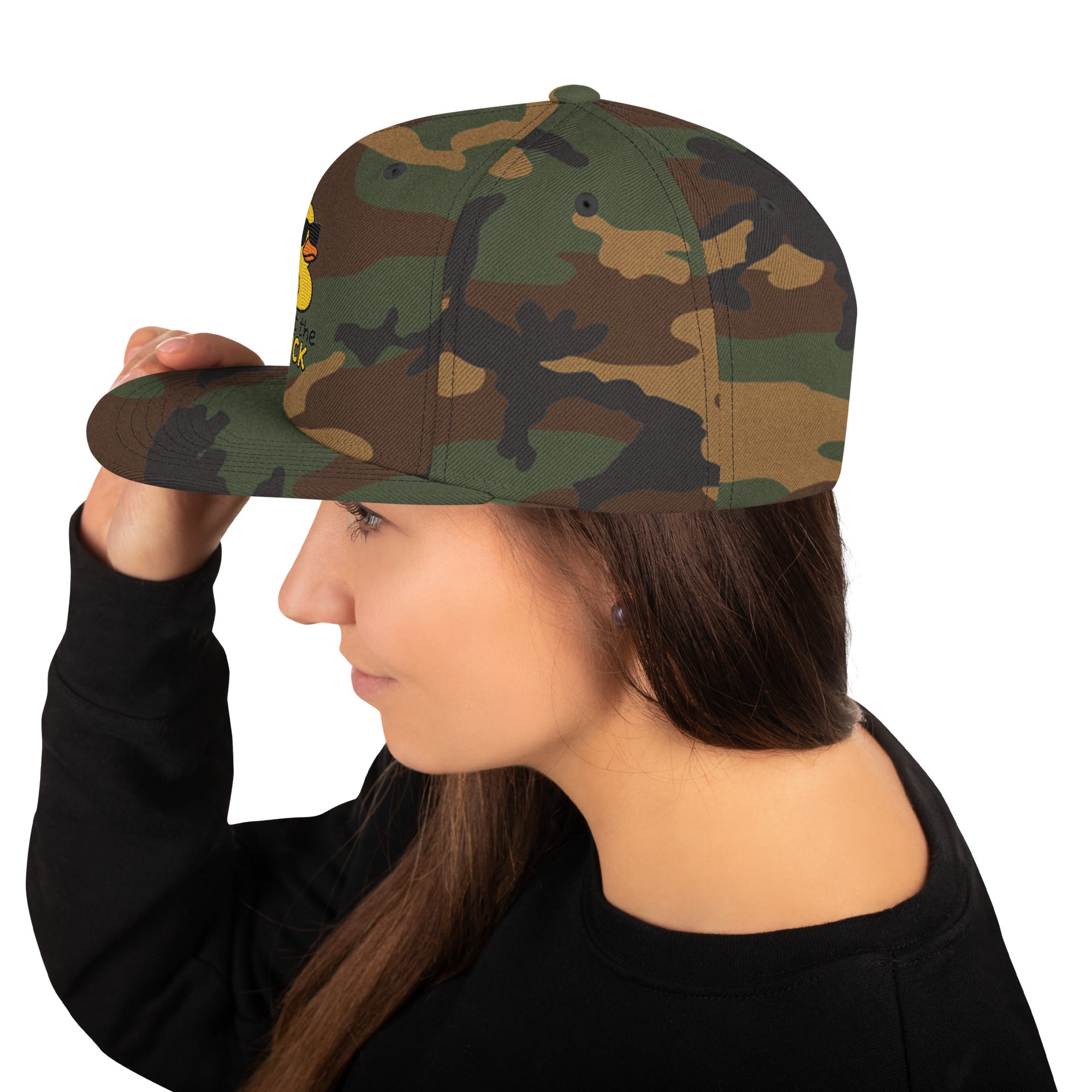 Foto di - Cappellino Ricamato unisex - Snapback regolabile - What Duck-Ricamati-Biiply