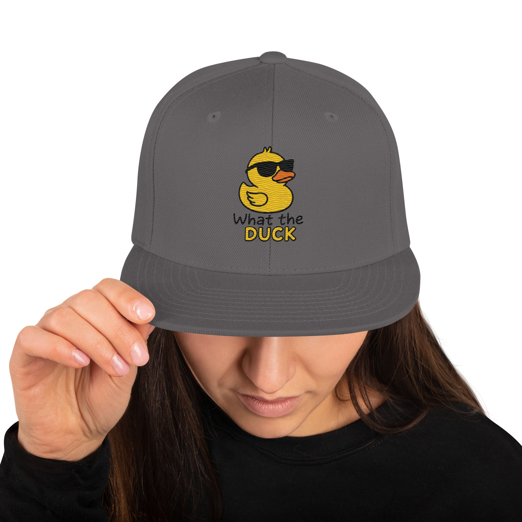Foto di - Cappellino Ricamato unisex - Snapback regolabile - What Duck-Ricamati-Biiply