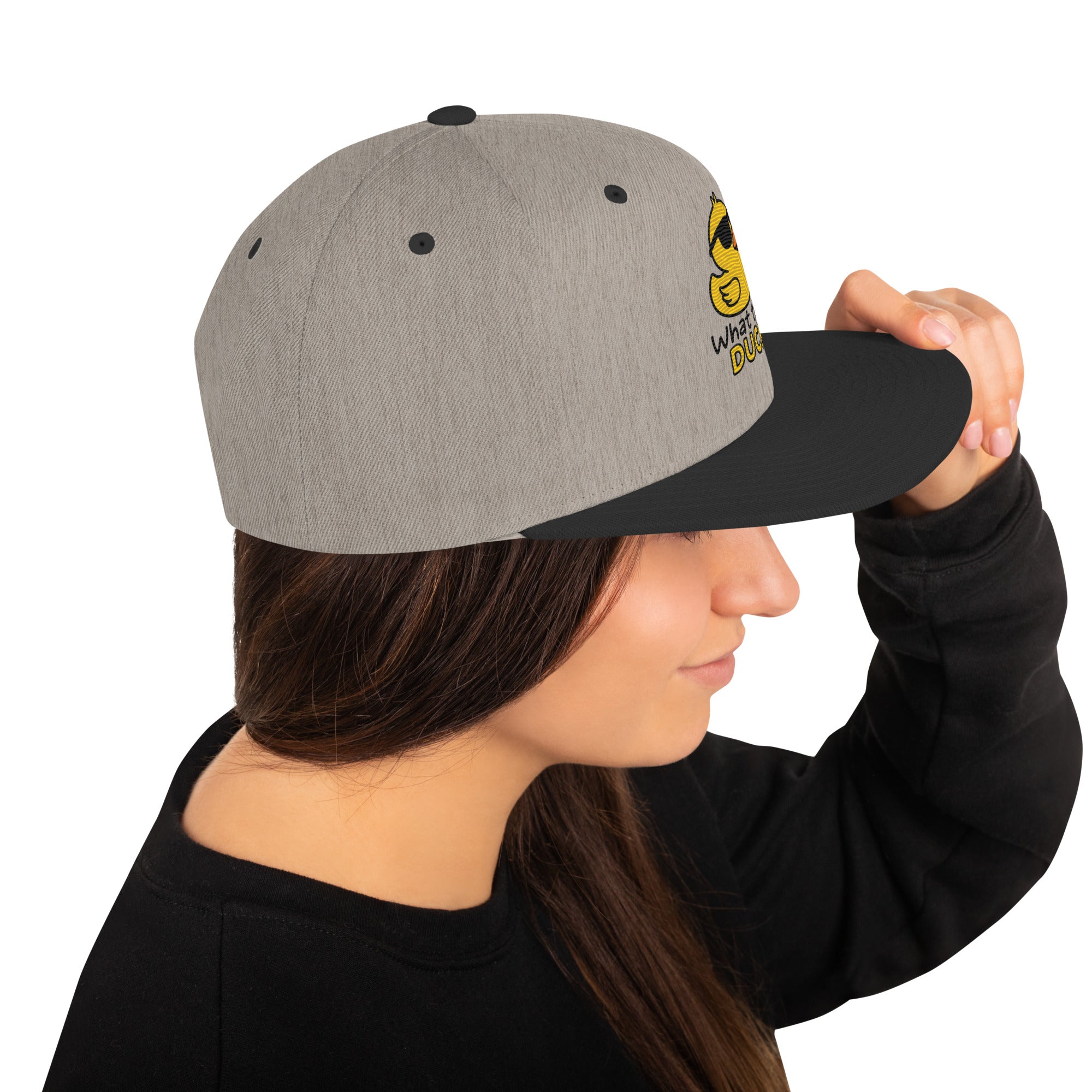 Foto di - Cappellino Ricamato unisex - Snapback regolabile - What Duck-Ricamati-Biiply
