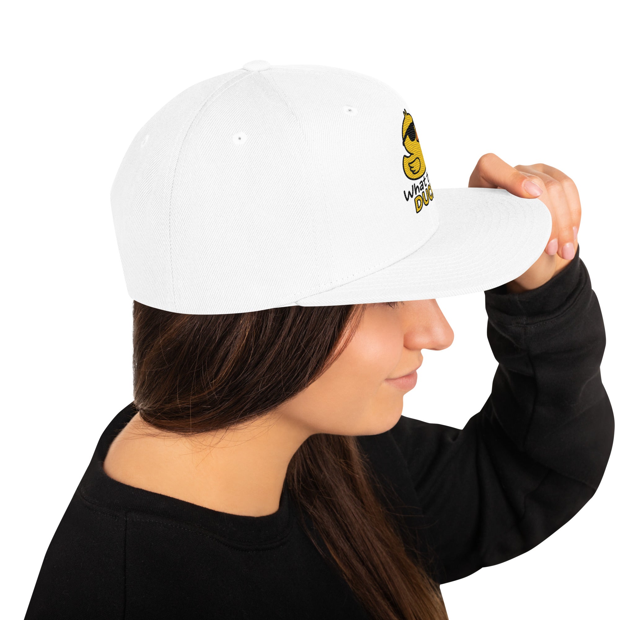 Foto di - Cappellino Ricamato unisex - Snapback regolabile - What Duck-Ricamati-Biiply