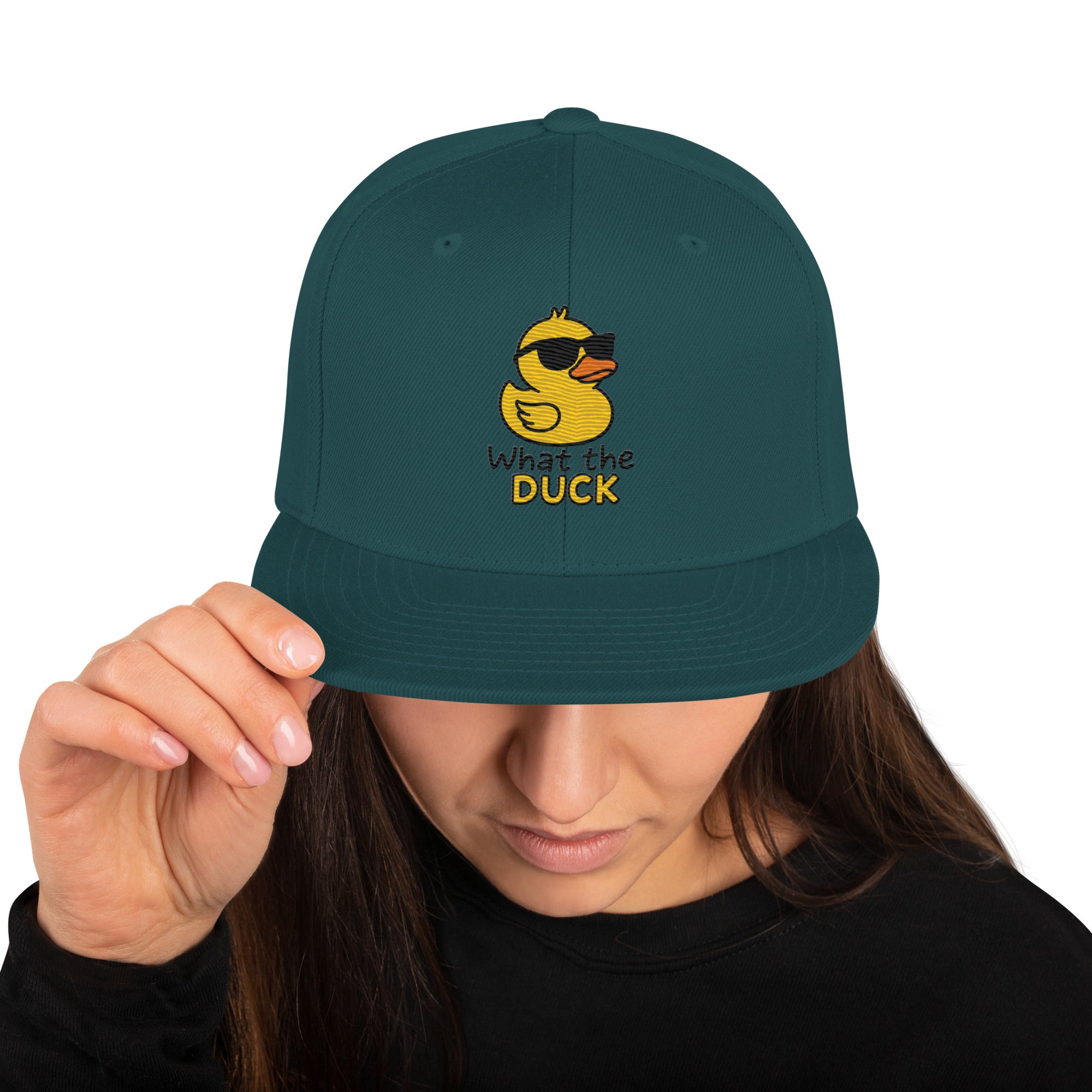 Foto di - Cappellino Ricamato unisex - Snapback regolabile - What Duck-Ricamati-Biiply