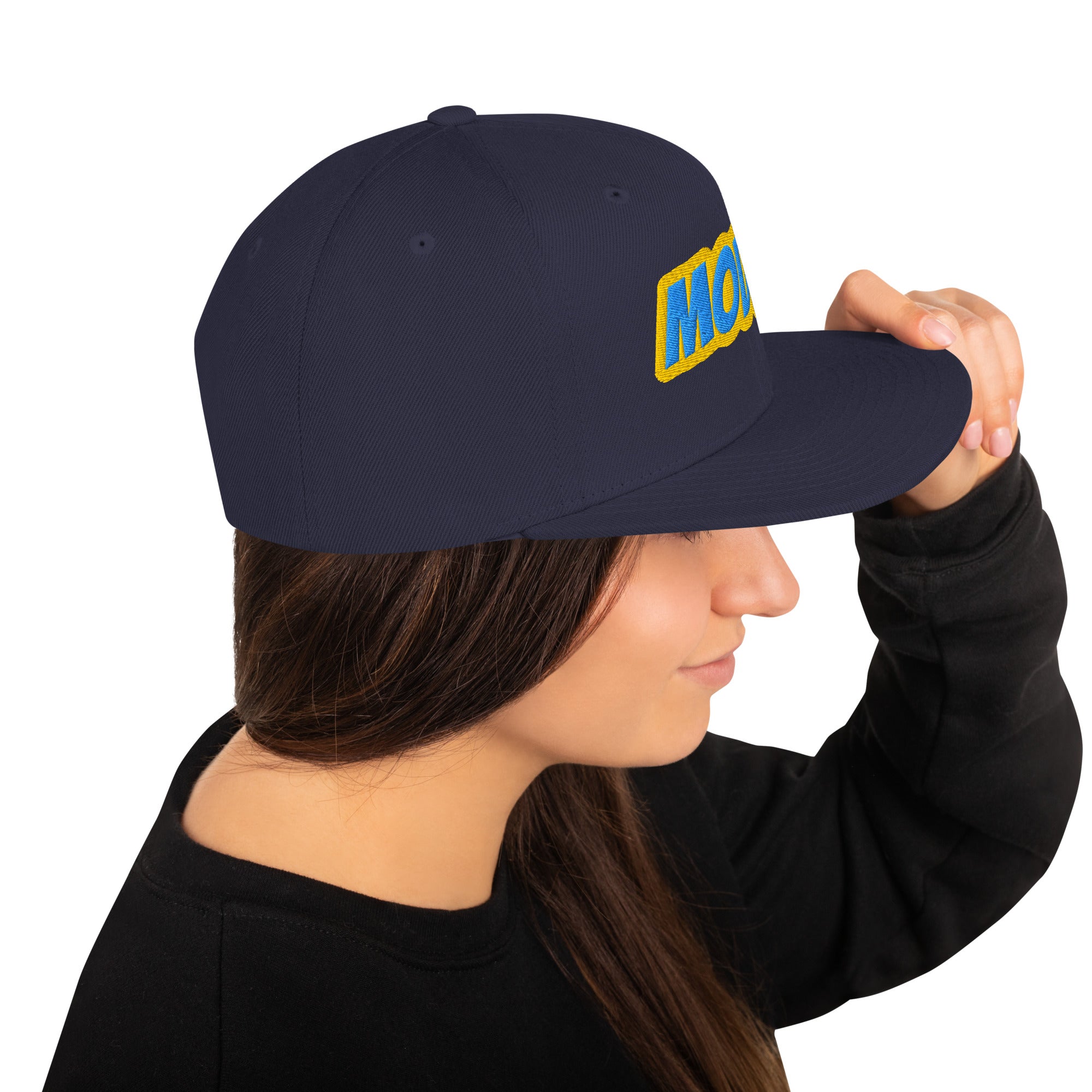 Foto di - Cappellino Ricamato unisex - Snapback regolabile in tela rigida - Modna-Ricamati-Biiply